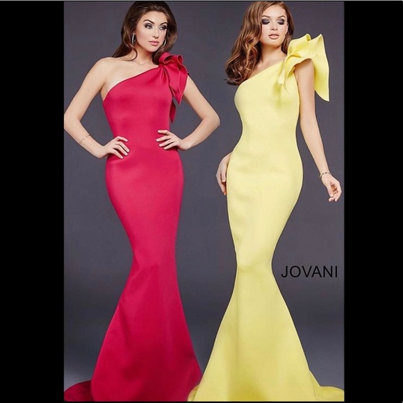 one shoulder scuba dress